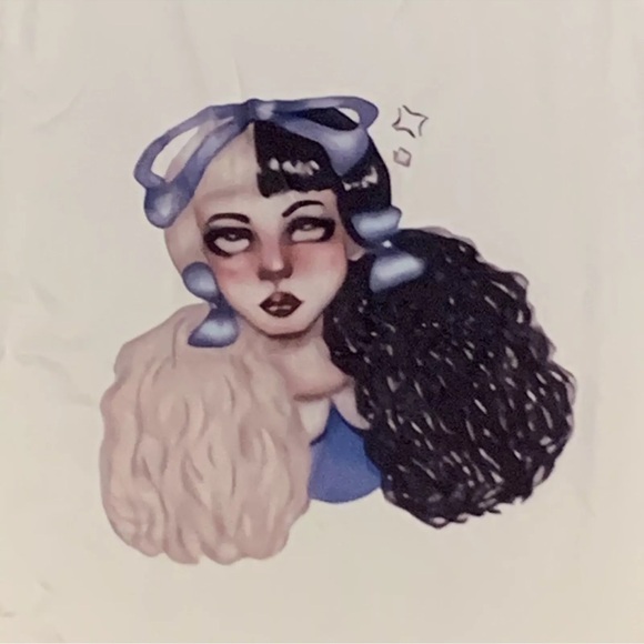 New Chase New Design Women's 3XL Girl Doll Shirt White 18.5”X 25” Fits Like Sm - Picture 1 of 8